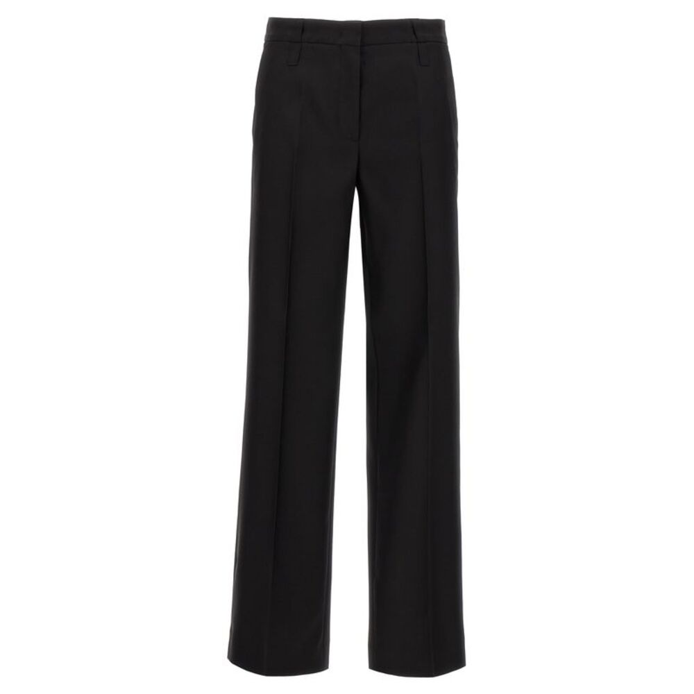 CELLAR DOOR Black Virgin Wool Dress Women's Pants
